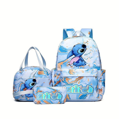 3PCS Stitch Backpack and Lunchbox Pencil Case Set - ChildAngle