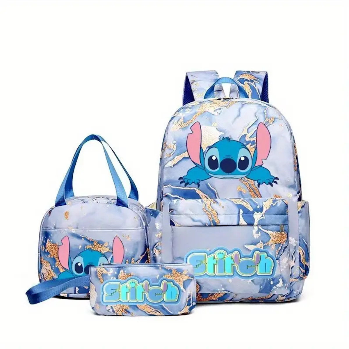 3PCS Stitch Backpack and Lunchbox Pencil Case Set - ChildAngle
