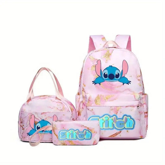 3PCS Stitch Backpack and Lunchbox Pencil Case Set - ChildAngle