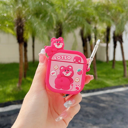 AirPods Pro 3 AirPods 4 Cute 3D Disney Lotso Winnie the Pooh AirPods Case - ChildAngle