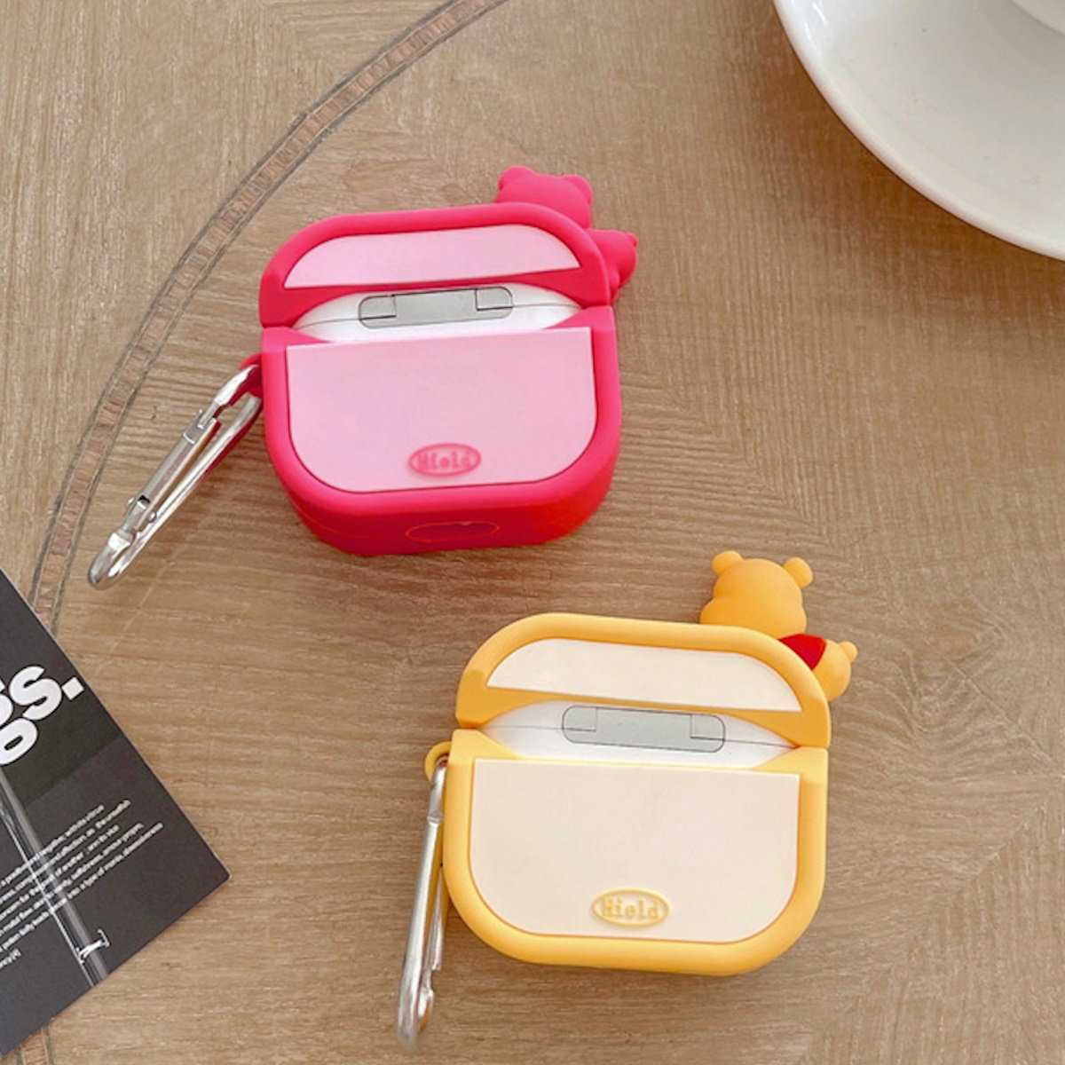 AirPods Pro 3 AirPods 4 Cute 3D Disney Lotso Winnie the Pooh AirPods Case - ChildAngle