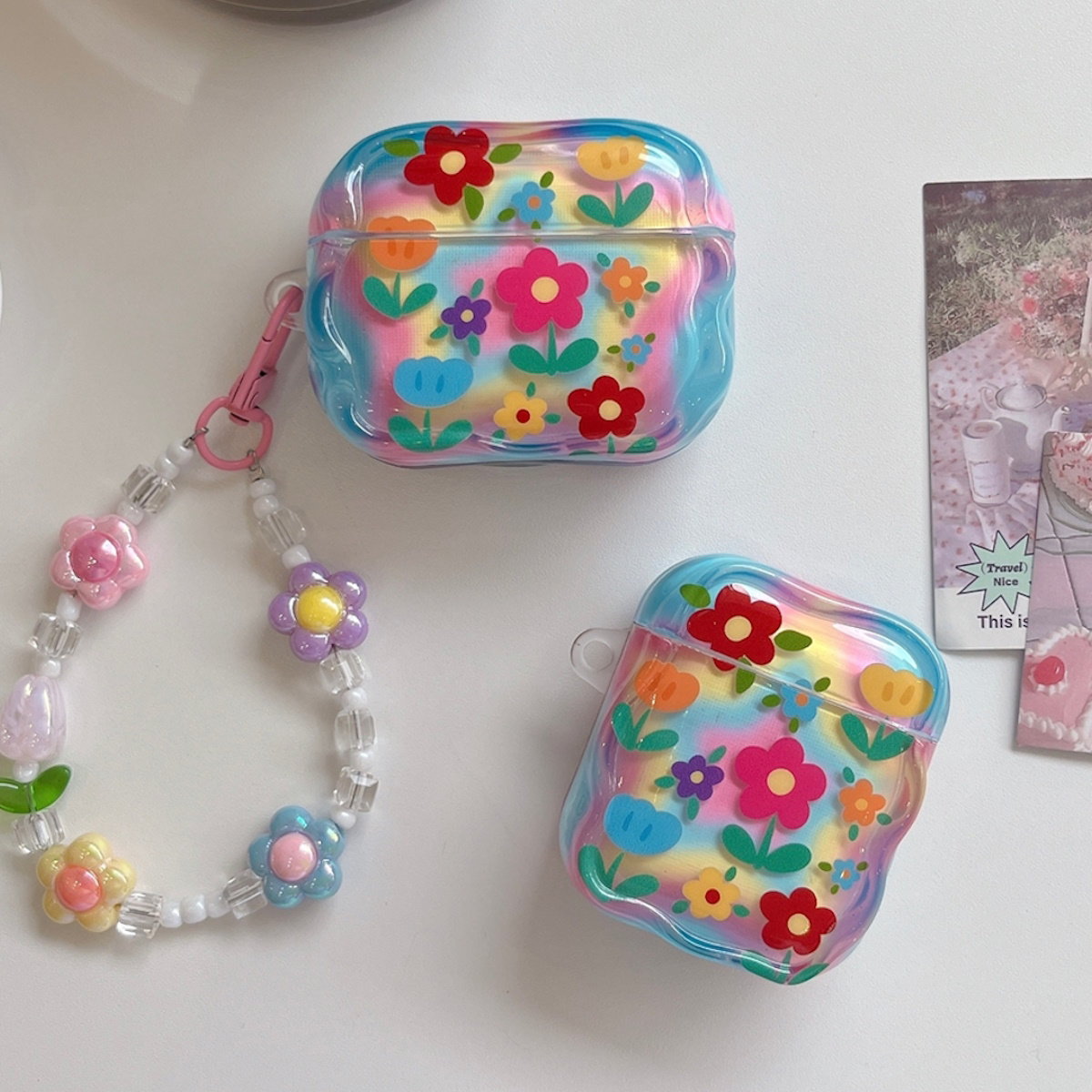 Colorful floral case 3D Flower AirPods Case - ChildAngle