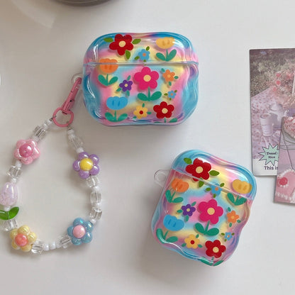 Colorful floral case 3D Flower AirPods Case - ChildAngle