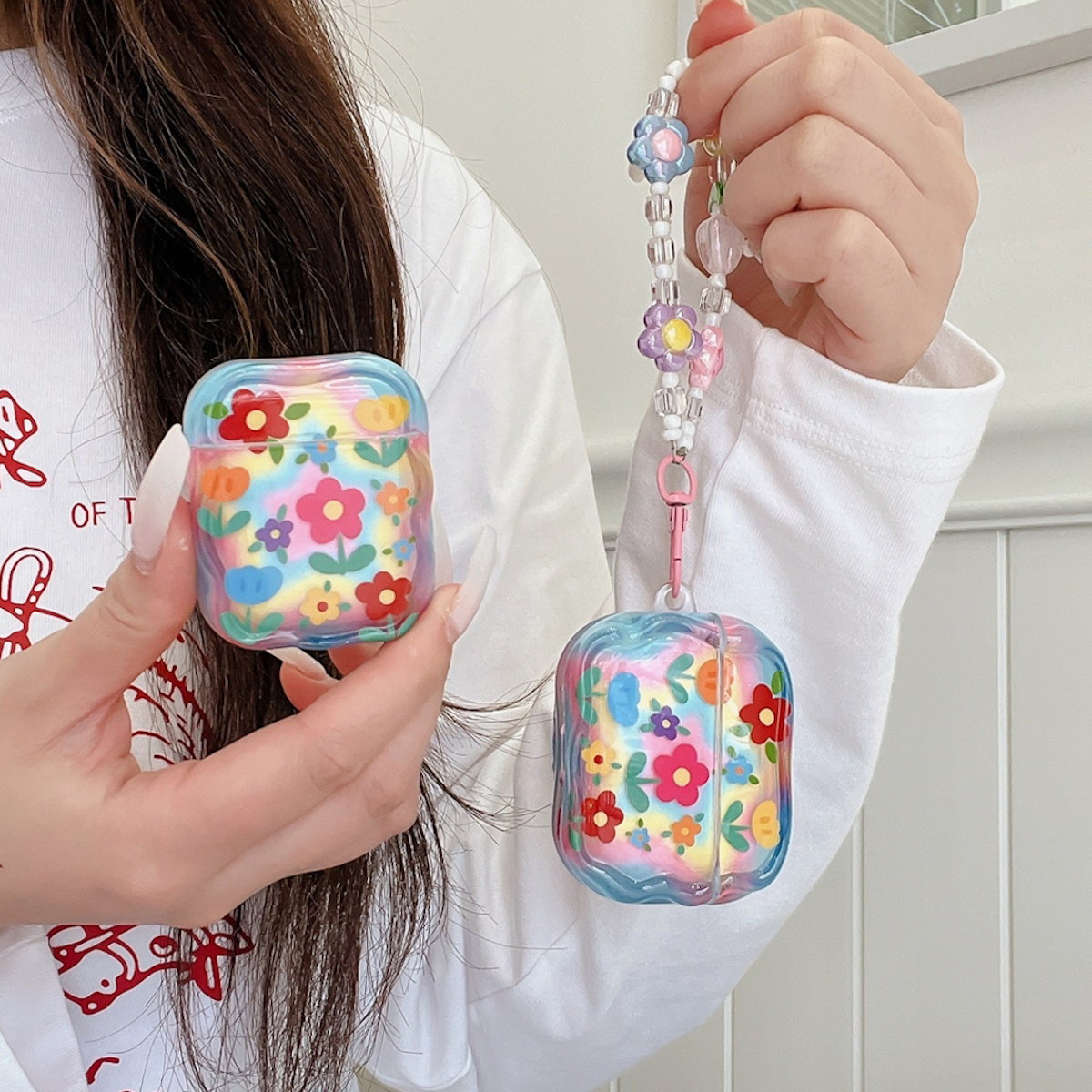 Colorful floral case 3D Flower AirPods Case - ChildAngle