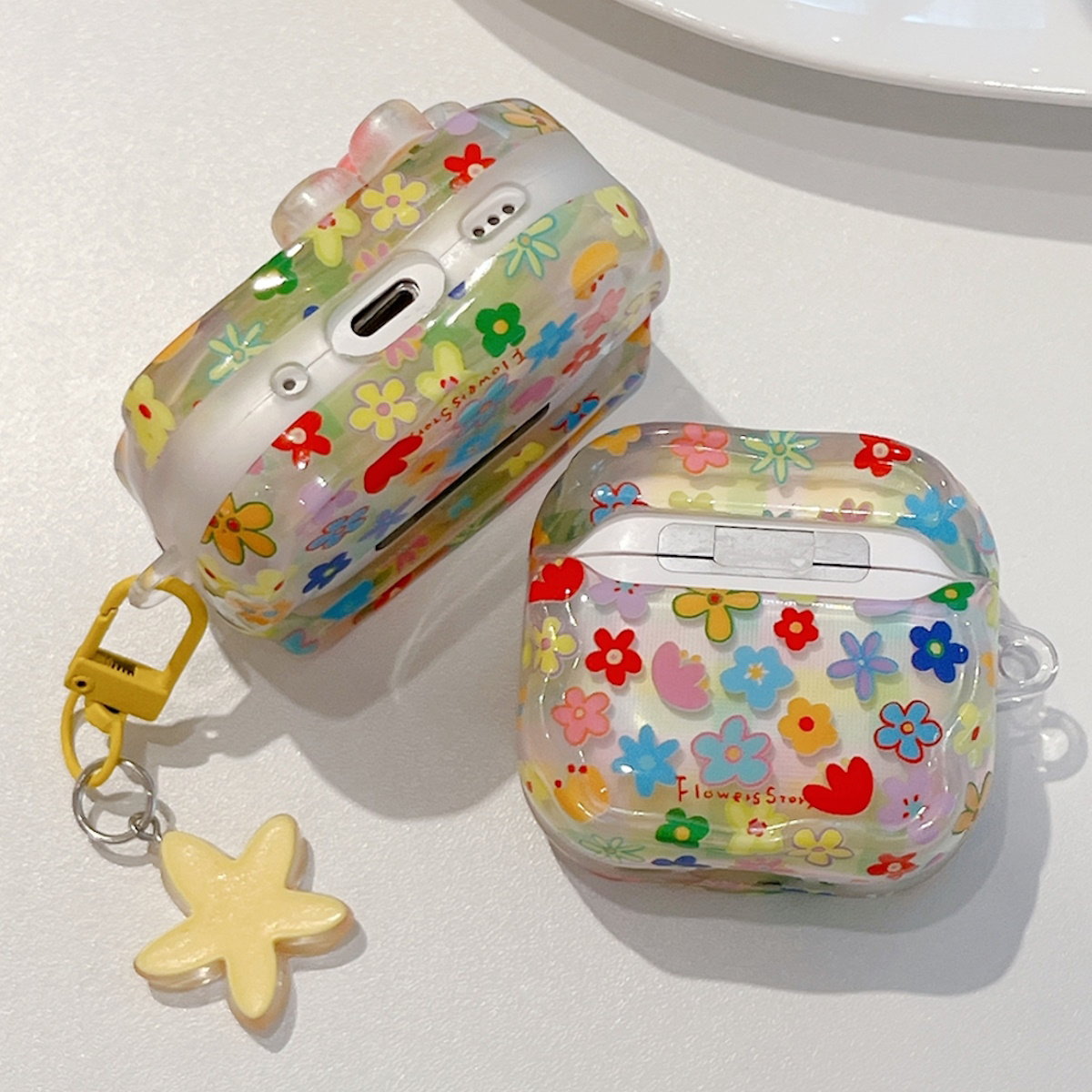 Colorful floral case 3D Flower AirPods Case - ChildAngle