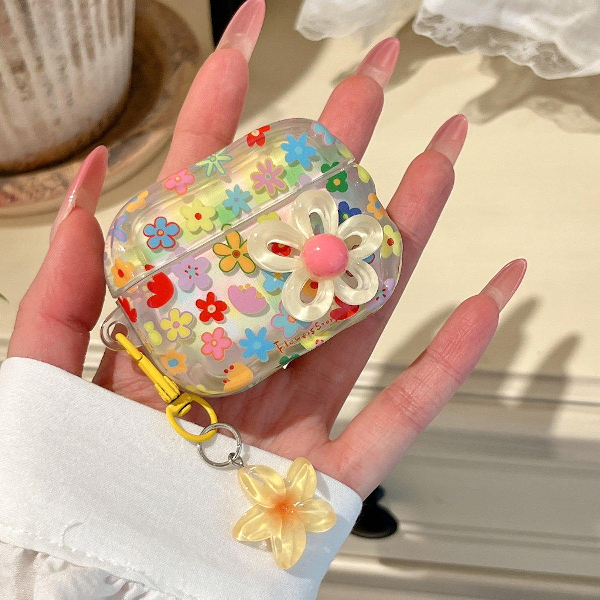 Colorful floral case 3D Flower AirPods Case - ChildAngle