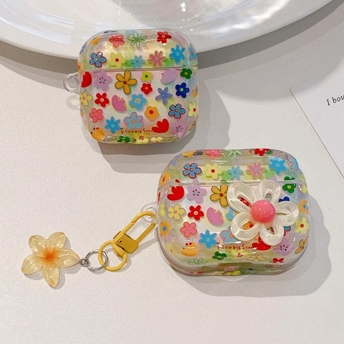 Colorful floral case 3D Flower AirPods Case - ChildAngle