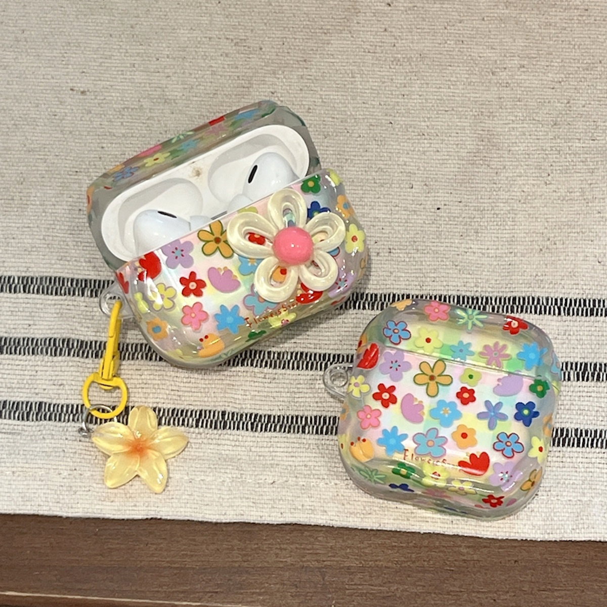 Colorful floral case 3D Flower AirPods Case - ChildAngle
