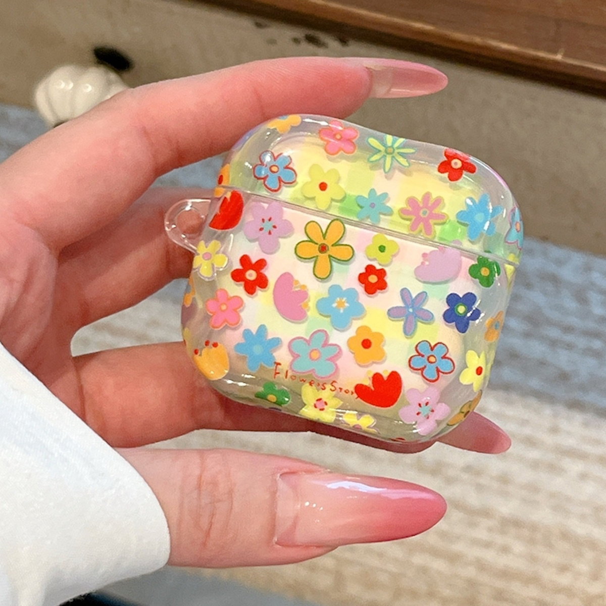 Colorful floral case 3D Flower AirPods Case - ChildAngle