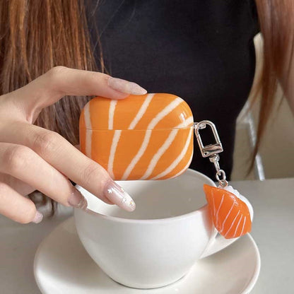 3D Salmon AirPods Case - ChildAngle