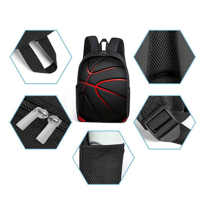 3PCS Basketball Backpack and Lunchbox Pencil Case Set - ChildAngle