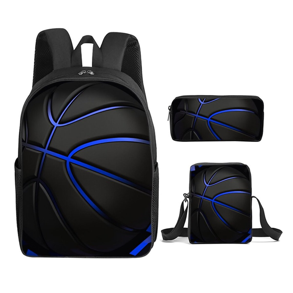 3PCS Basketball Backpack and Lunchbox Pencil Case Set - ChildAngle
