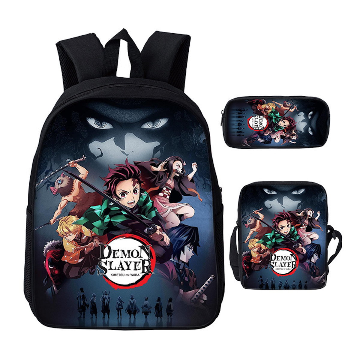 3PCS Demon Slayer Backpack and Lunchbox Pencil Case - ChildAngle