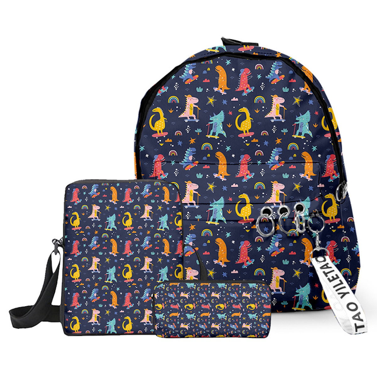 3PCS Dinosaur Backpack and Lunchbox Pencil Case Set - ChildAngle