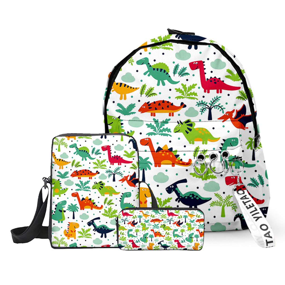 3PCS Dinosaur Backpack and Lunchbox Pencil Case Set - ChildAngle
