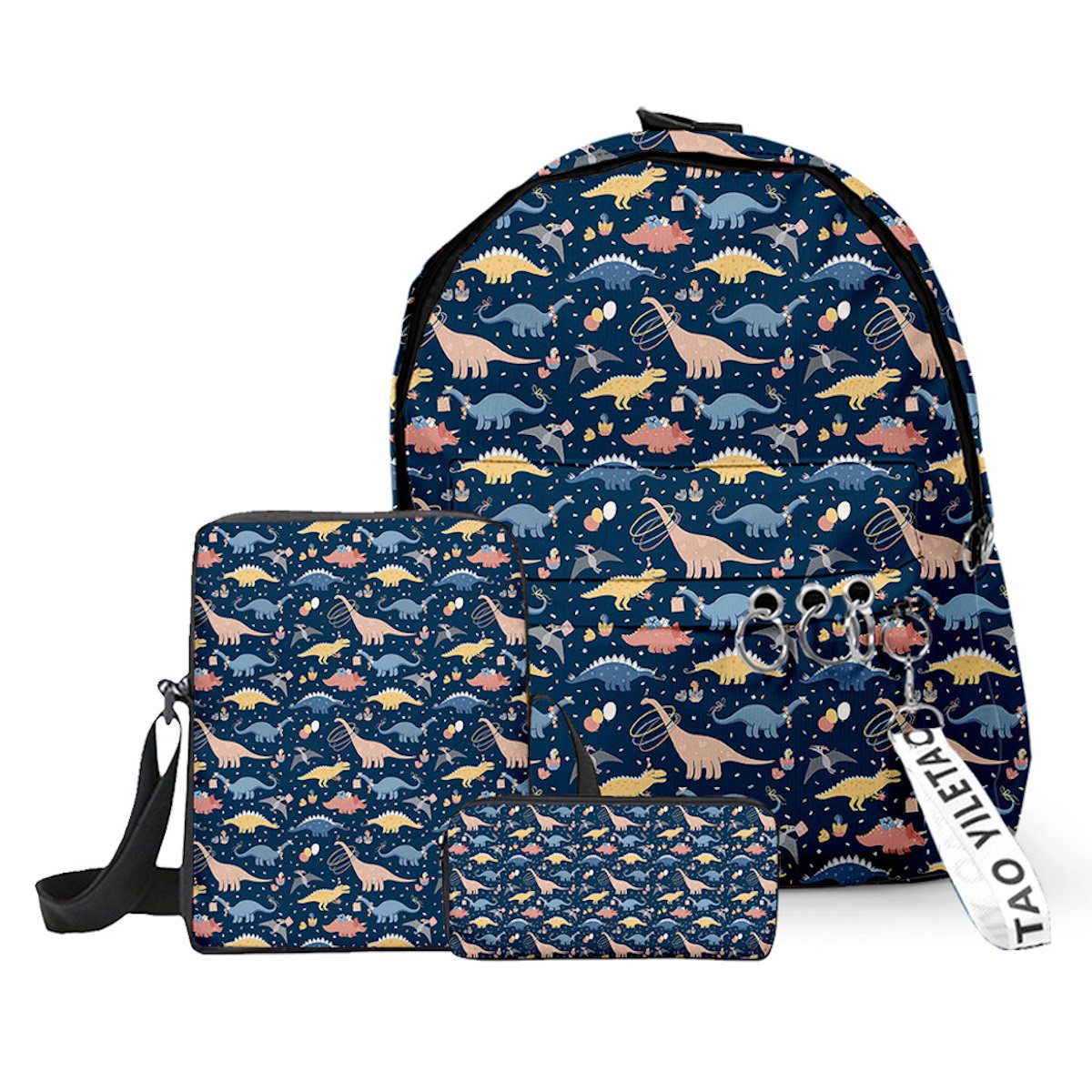 3PCS Dinosaur Backpack and Lunchbox Pencil Case Set - ChildAngle