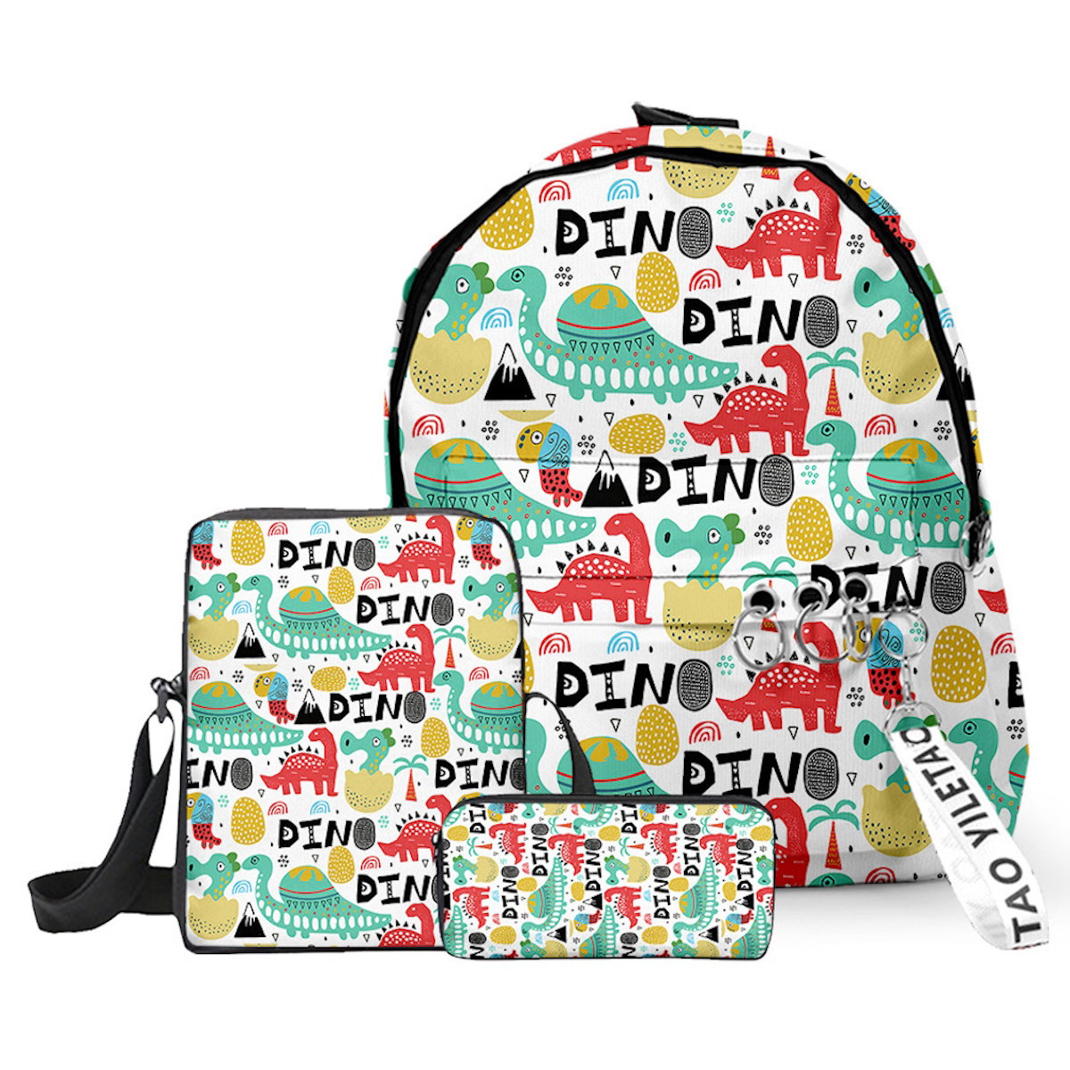 3PCS Dinosaur Backpack and Lunchbox Pencil Case Set - ChildAngle