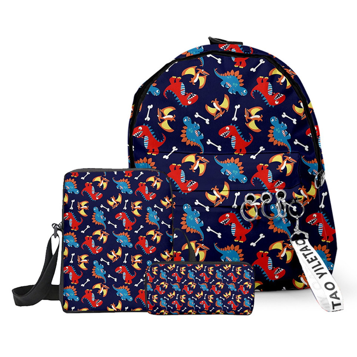 3PCS Dinosaur Backpack and Lunchbox Pencil Case Set - ChildAngle