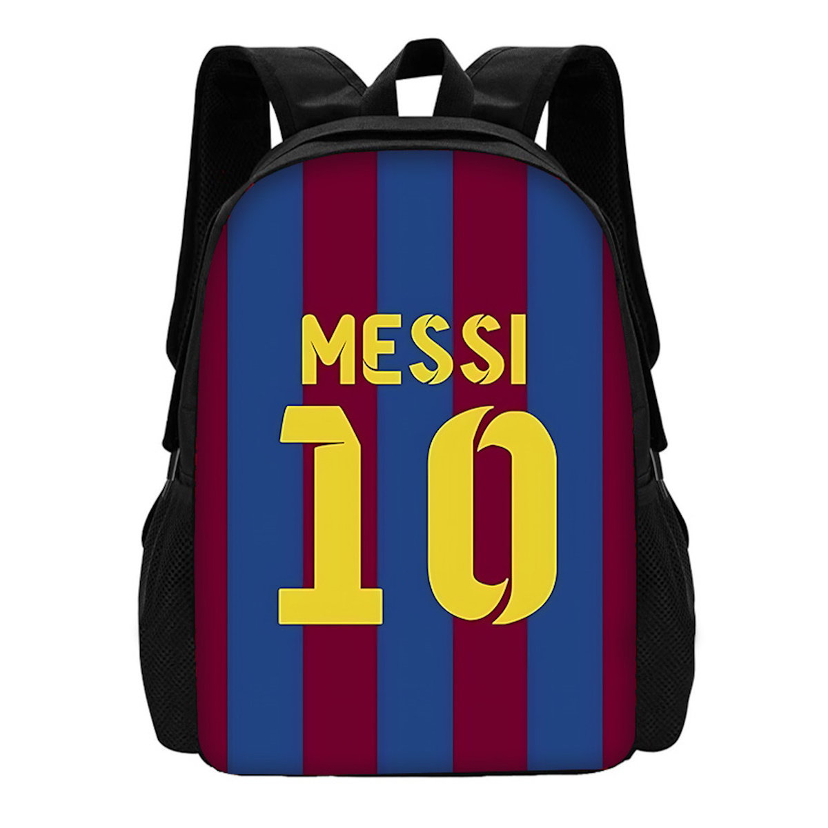 NO. 10 Football Player Soccer Messi Backpack CR7 R-Ronaldo School Backpack - ChildAngle
