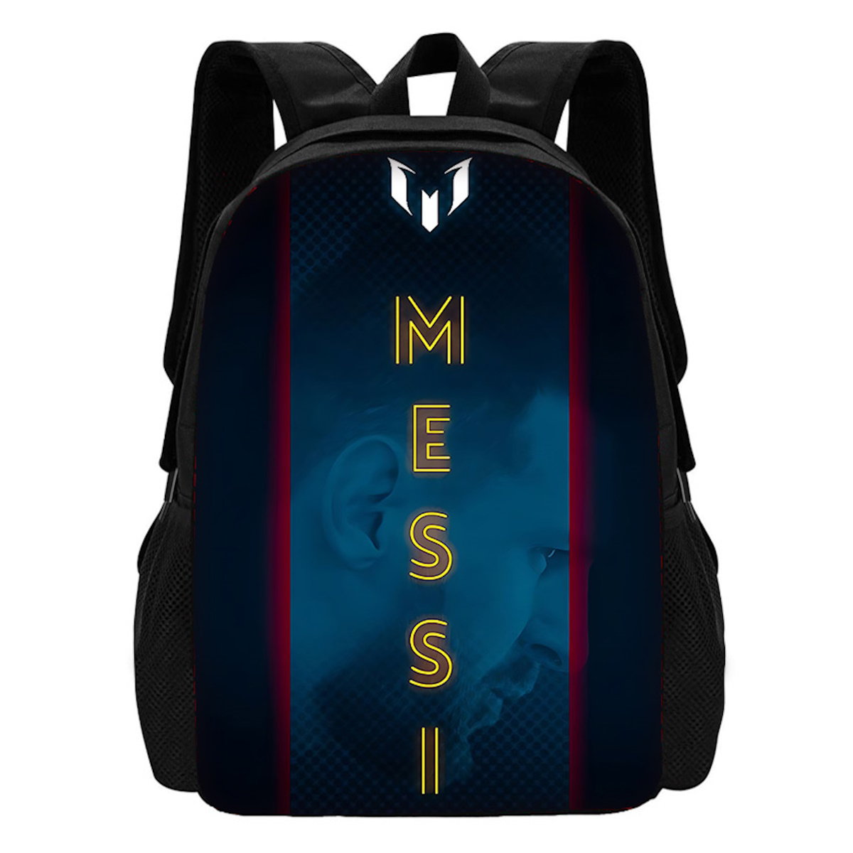NO. 10 Football Player Soccer Messi Backpack CR7 R-Ronaldo School Backpack - ChildAngle