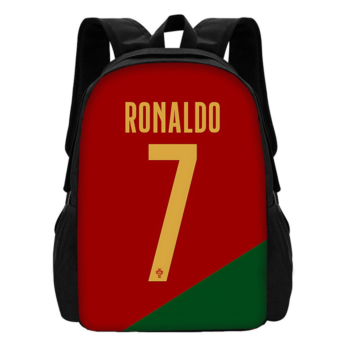 NO. 10 Football Player Soccer Messi Backpack CR7 R-Ronaldo School Backpack - ChildAngle