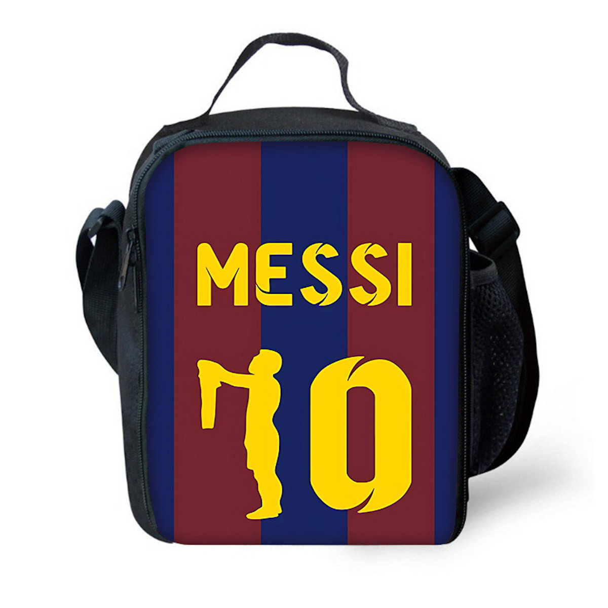 NO. 10 Football Player Soccer Messi Lunch Bag CR7 R-Ronaldo School Lunch Bags - ChildAngle