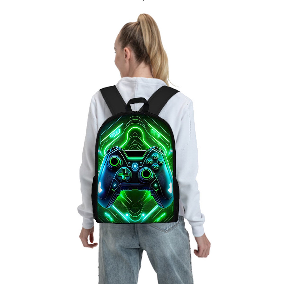 3PCS Game Console Backpack with Lunchbox and Pencil Case Set - ChildAngle