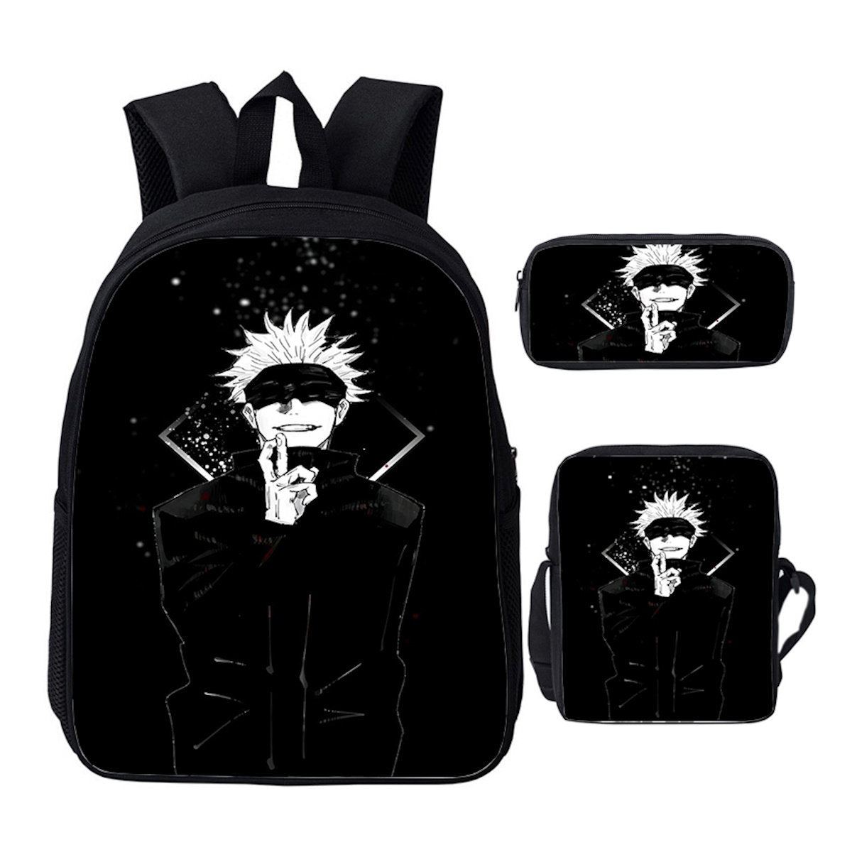 3PCS Jujutsu Kaisen Backpack and Lunchbox Pencil Case Set - ChildAngle