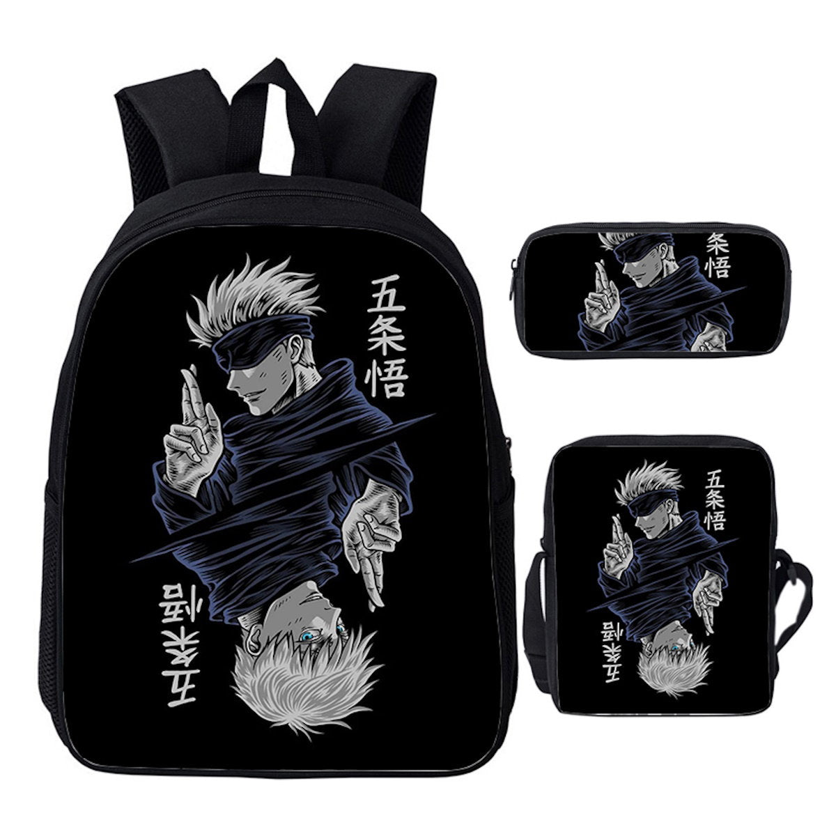 3PCS Jujutsu Kaisen Backpack and Lunchbox Pencil Case Set - ChildAngle