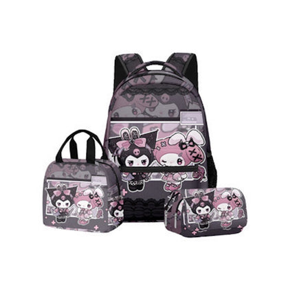 3PCS Kuromi Backpack and Lunchbox Pencil Case Set - ChildAngle