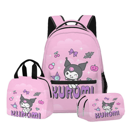 3PCS Kuromi Backpack and Lunchbox Pencil Case Set - ChildAngle