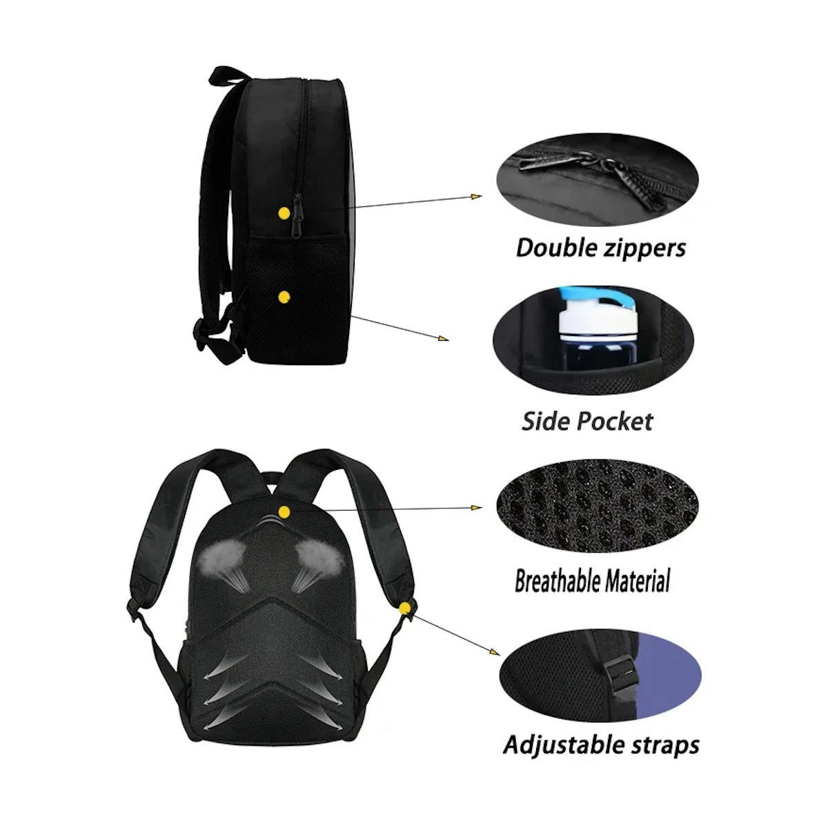 3PCS Lightning McQueens Pixar Cars Backpack and Lunchbox Pencil Case Set - ChildAngle