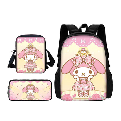 3PCS My Melody Backpack and Lunchbox Pencil Case Set - ChildAngle