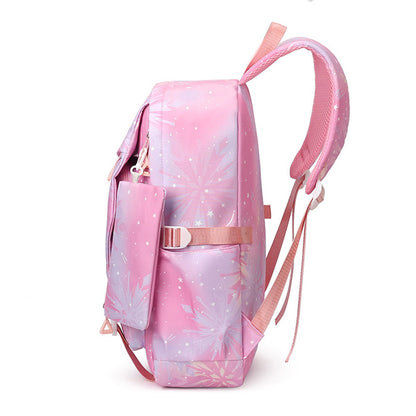 3PCS Preppy Style KPop Demon Hunter Backpack and Lunchbox Pencil Case Set - ChildAngle