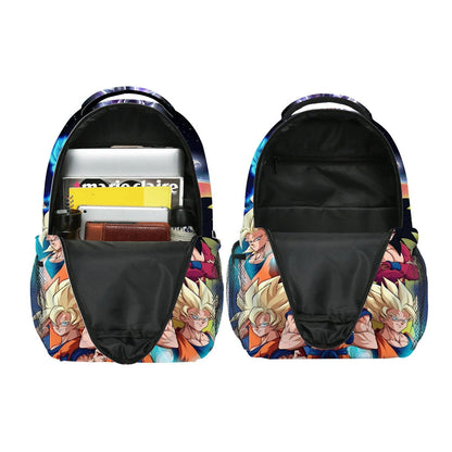 3PCS Saiyan Goku Dragon Ball Backpack and Lunchbox Pencil Case Set - ChildAngle