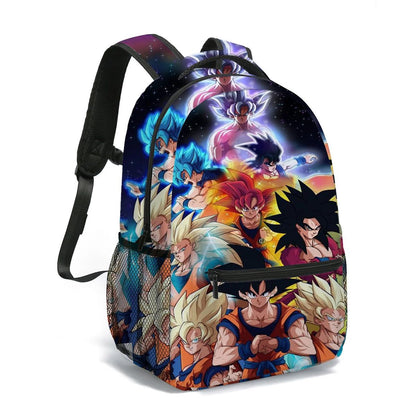 3PCS Saiyan Goku Dragon Ball Backpack and Lunchbox Pencil Case Set - ChildAngle