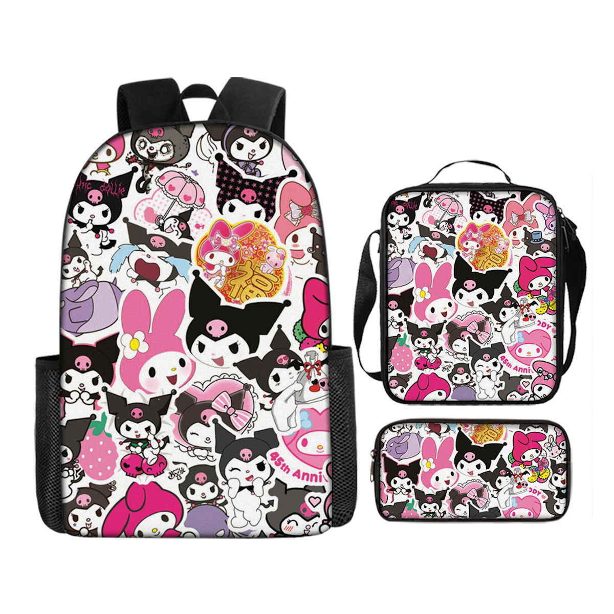 3PCS Sanrio Backpack and Lunchbox Pencil Case Set - ChildAngle