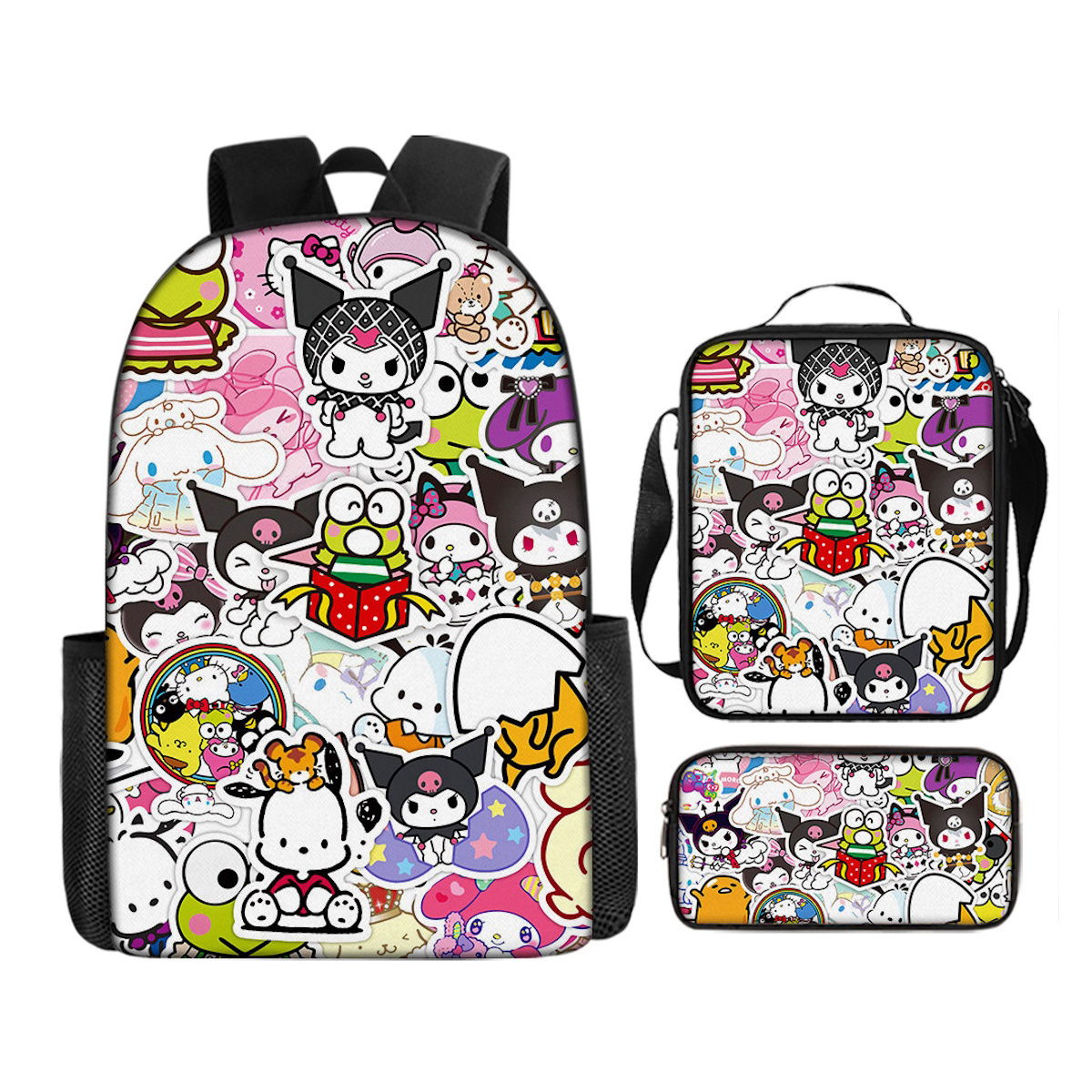 3PCS Sanrio Backpack and Lunchbox Pencil Case Set - ChildAngle