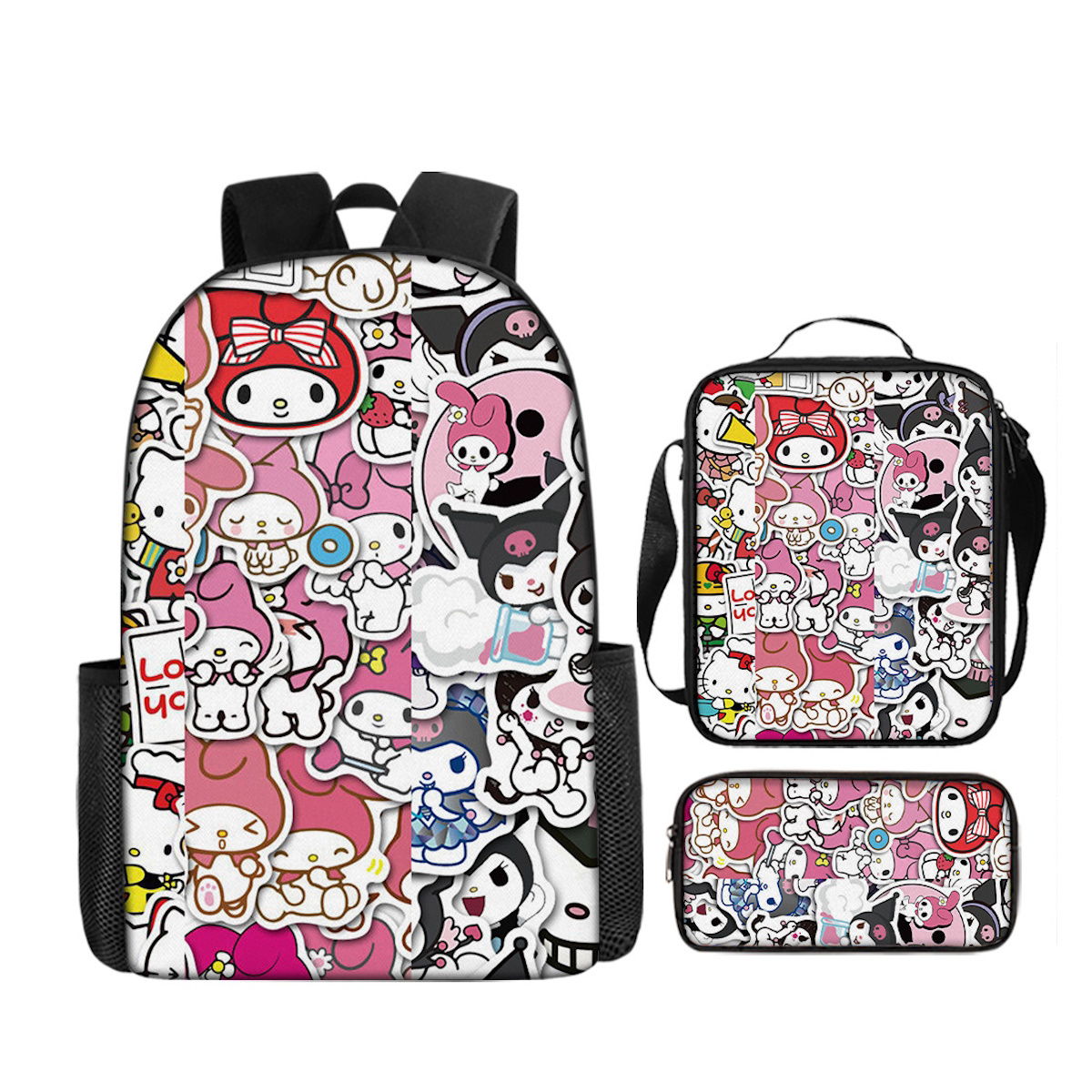 3PCS Sanrio Backpack and Lunchbox Pencil Case Set - ChildAngle