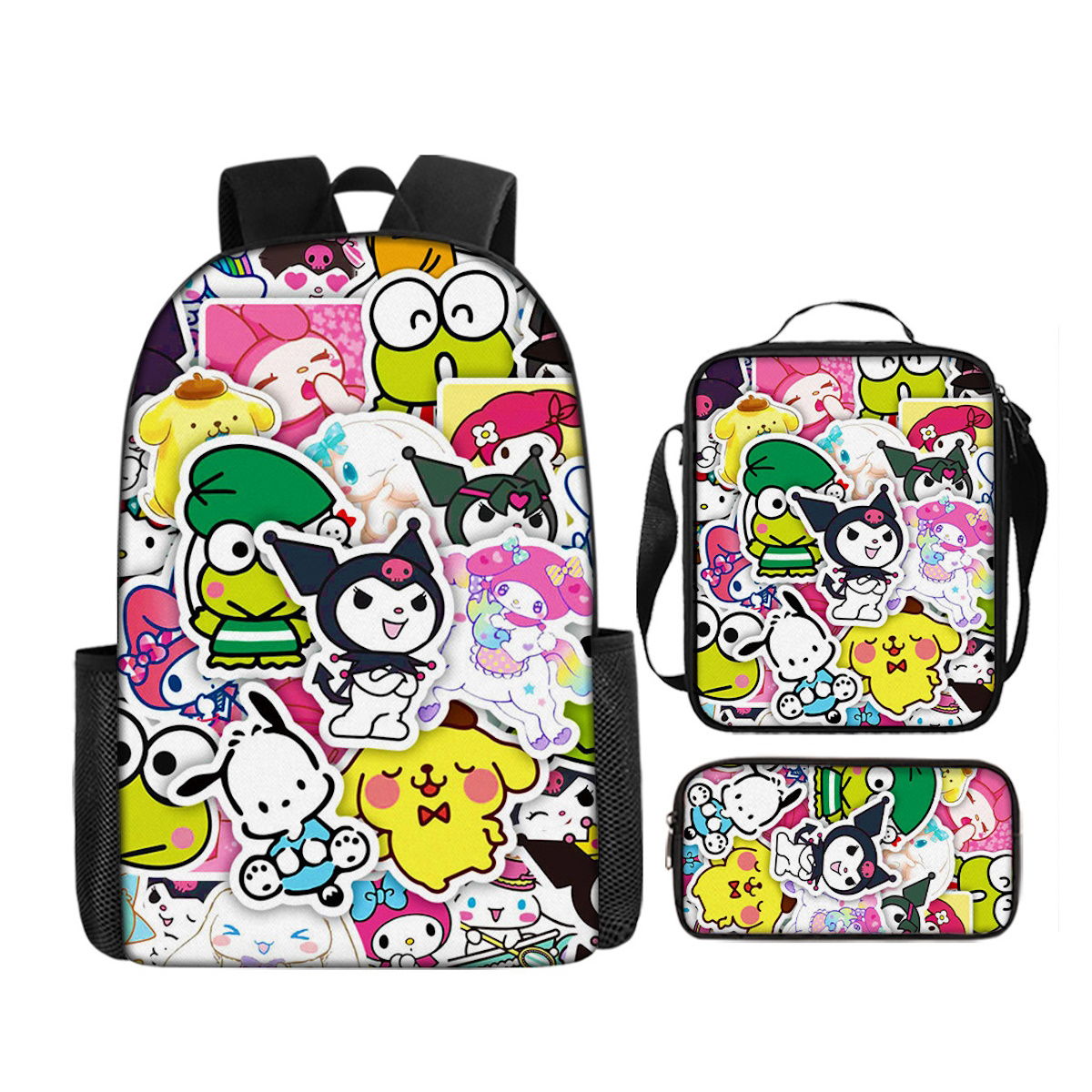 3PCS Sanrio Backpack and Lunchbox Pencil Case Set - ChildAngle