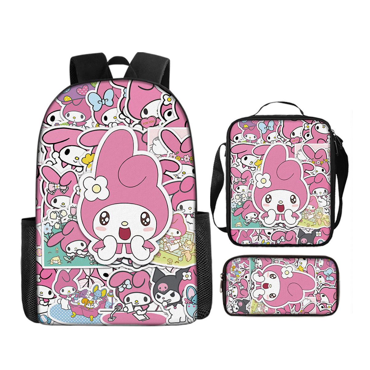 3PCS Sanrio Backpack and Lunchbox Pencil Case Set - ChildAngle