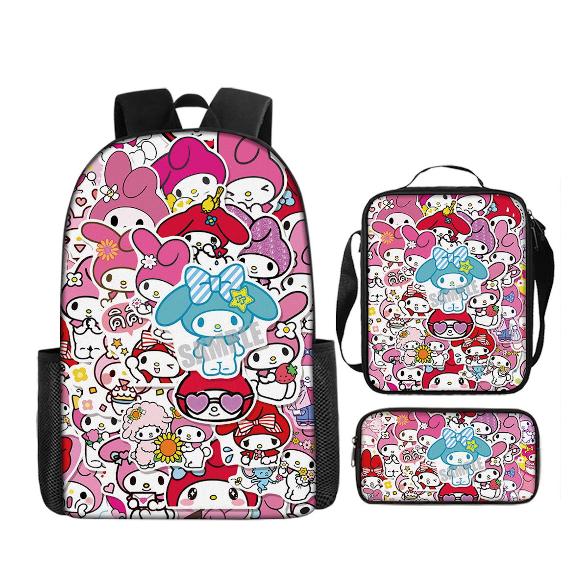 3PCS Sanrio Backpack and Lunchbox Pencil Case Set - ChildAngle