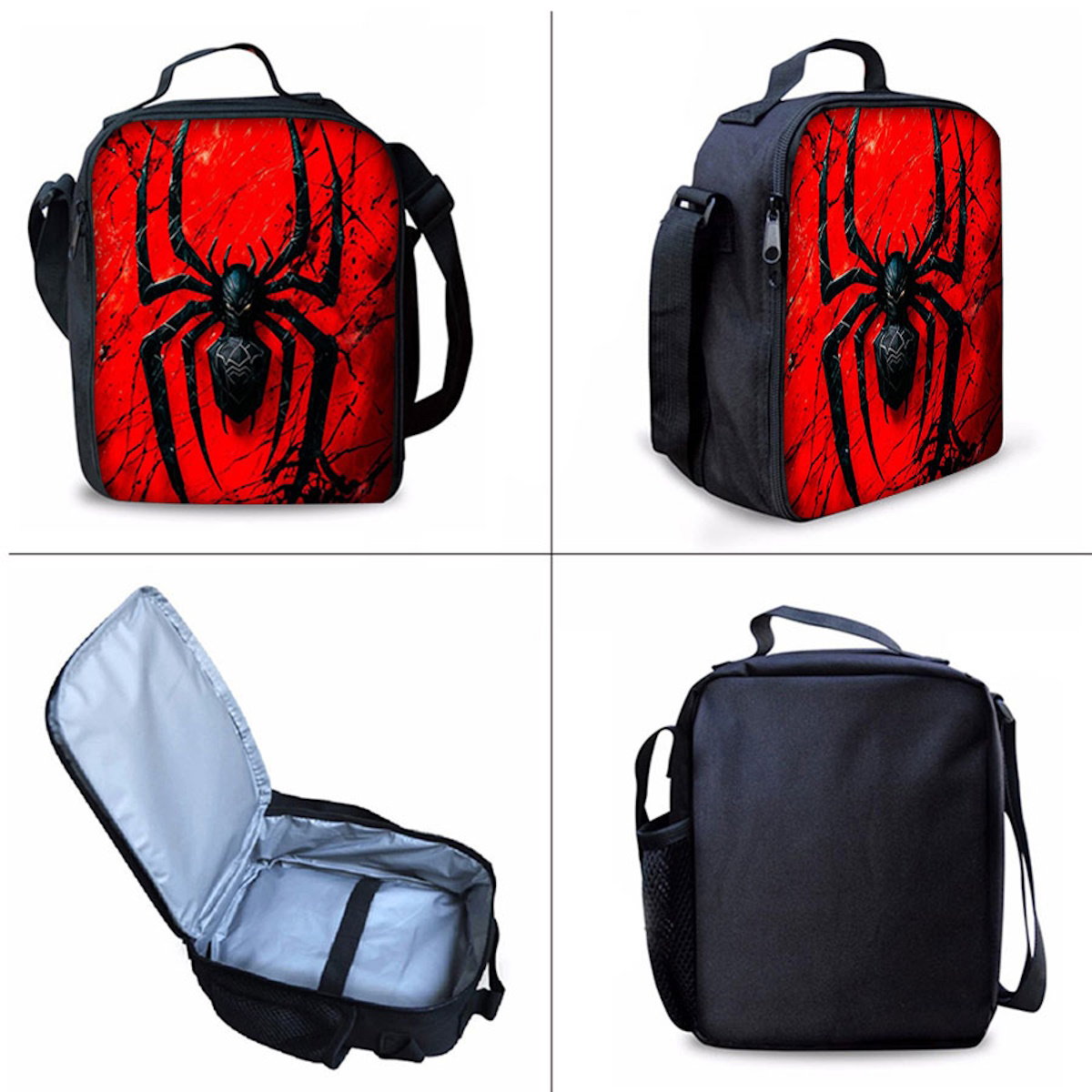 3PCS Spider Backpack and Lunchbox Pencil Case Bundle Set - ChildAngle