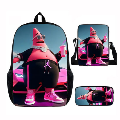 3PCS Spongebob Backpack and Lunchbox Pencil Case Set - ChildAngle