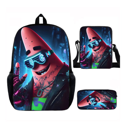 3PCS Spongebob Backpack and Lunchbox Pencil Case Set - ChildAngle