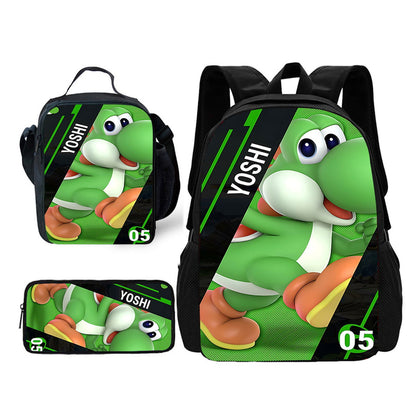 3PCS Super Mario Backpack and Lunchbox Pencil Case Set - ChildAngle
