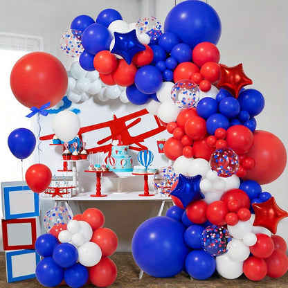 Patriotic balloon arch Stars, Latex Balloons and Confetti Balloons - ChildAngle 4th of July Balloons for Independence Day 