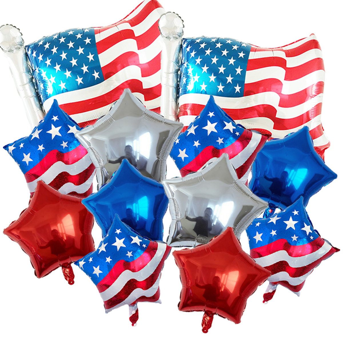 Stars Stripes Patriotic Balloons - ChildAngle 4th of July Balloons Bouquet for Independece Day American Flag