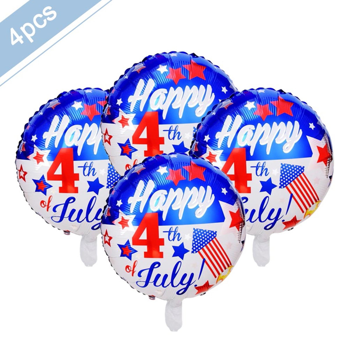 Stars Stripes Patriotic Balloons - ChildAngle 4th of July Balloons Bouquet for Independece Day American Flag