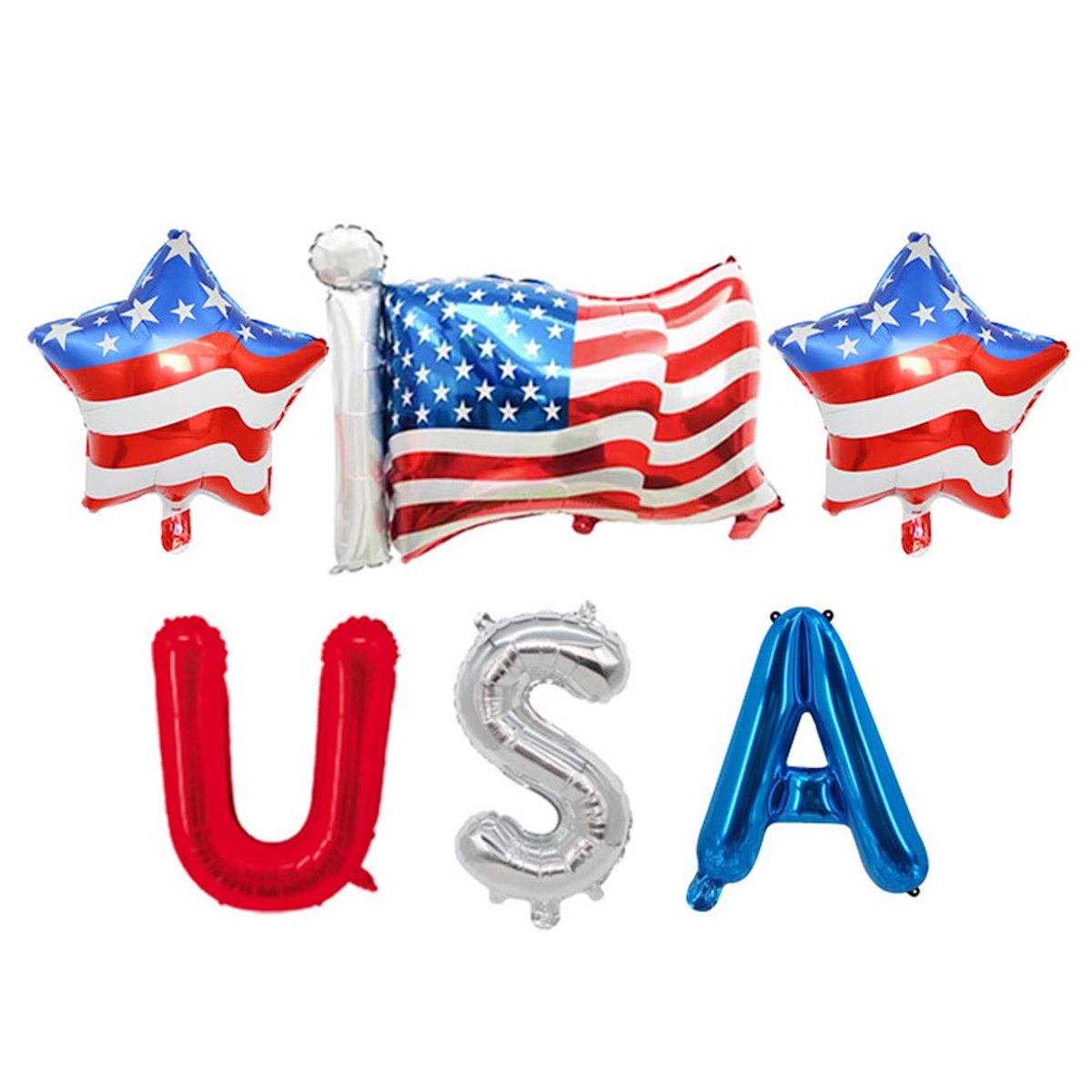 Stars Stripes Patriotic Balloons - ChildAngle 4th of July Balloons Bouquet for Independece Day American Flag